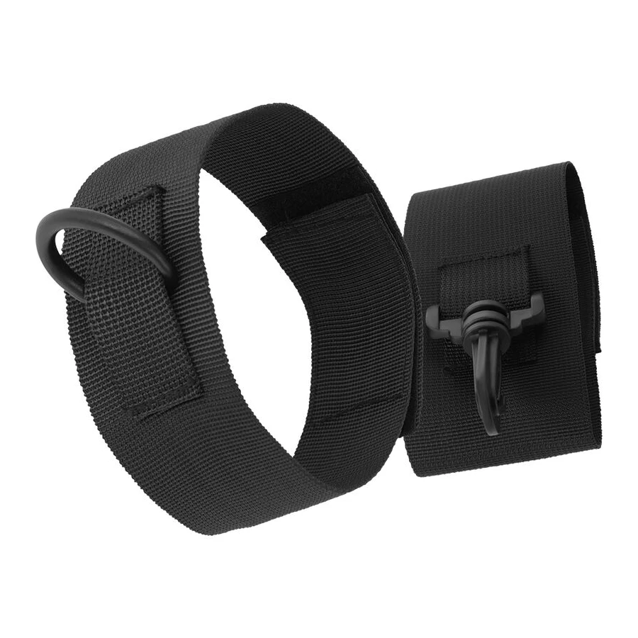 DARKNESS - POLSINI ALLA CAVIGLIA IN NYLON NERO